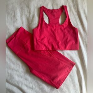 Girlfriend Collective Bright Pink Set